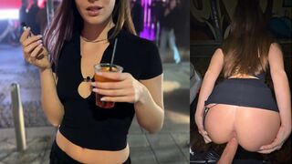 Alaposan megbasztam egy olasz bigét a kocsi mögött a klub előtt